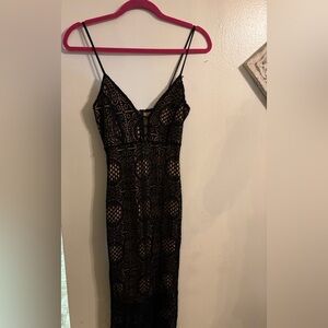Elegant Black Lace Dress